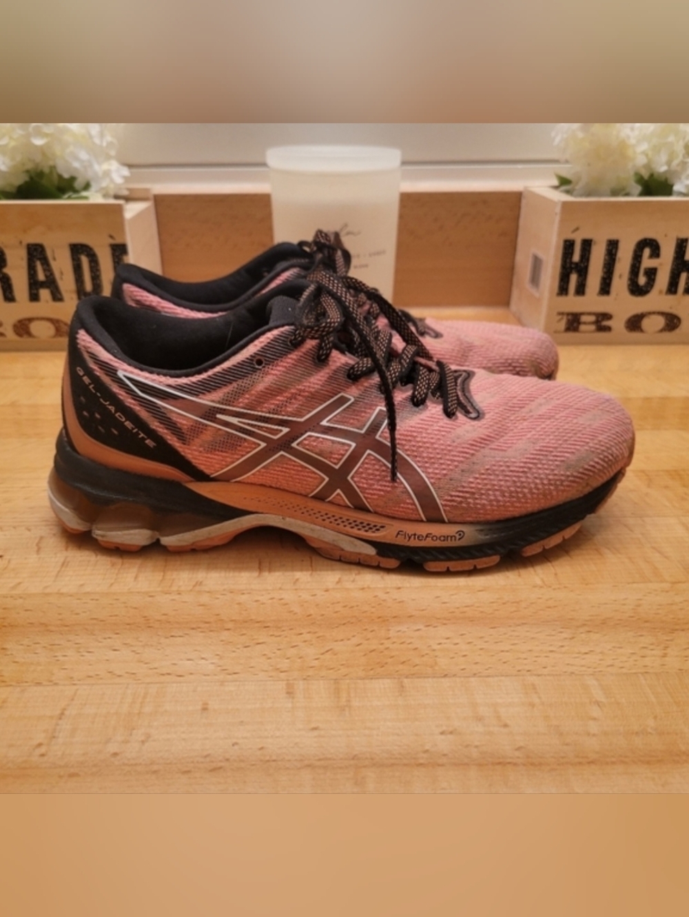 ASICS GEL-Jadeite Coral/Pink Womens Running Sneakers Size 6.5